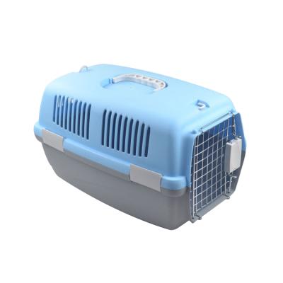 China Wholesale Breathable Plastic Cat Dog Pet Airplane Air Shipping Box Cage Pet Carrier for sale