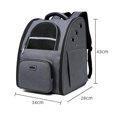 China Factory Wholesale Not Easily Deformed Breathable Pet Travel Backpack Pet Carrier Backpack for sale