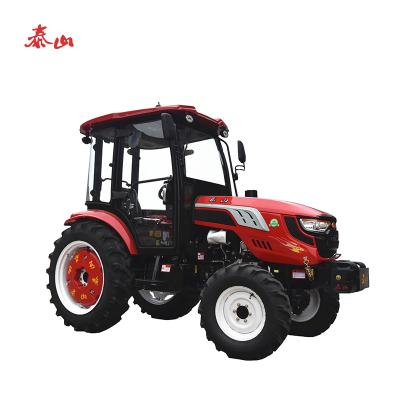 China Farms factory directly plan 4 wheels tractor t50hp 4x4 diesel motorcycle compact farm tractor for sale