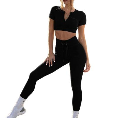 China 2021 Women's Sportswear Yoga Suit Workout Fitness Clothing Women's Sports Suit QUICK DRY for sale