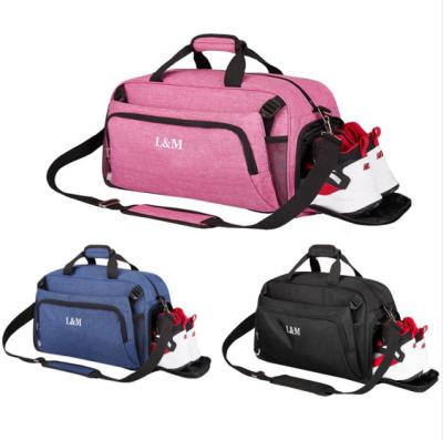 China Fashion Polyester High Quality Waterproof Travel Classic Weekend Over Lightweight Bag With Shoes Bag for sale