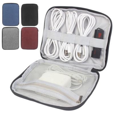 China beach & Multifunctional Cheap Vacation Polyester Travel Computer Data Cable Accessories Storage Bag for sale