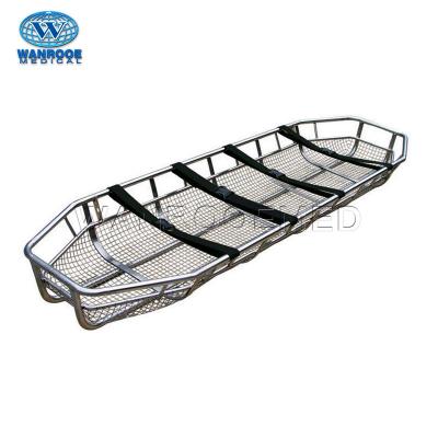 China EA-7C Stainless Steel Hospital Stainless Steel Emergency Rescue Helicopter Basket Stretcher for sale