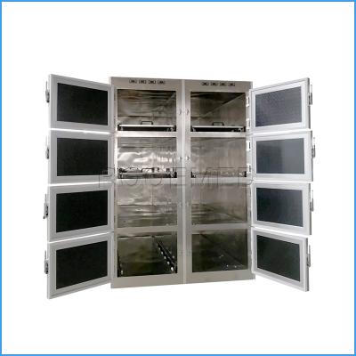 China American Style GA308 Funeral Device 8 Rooms Corpse Storage Mortuary Freezer Refrigerator for sale