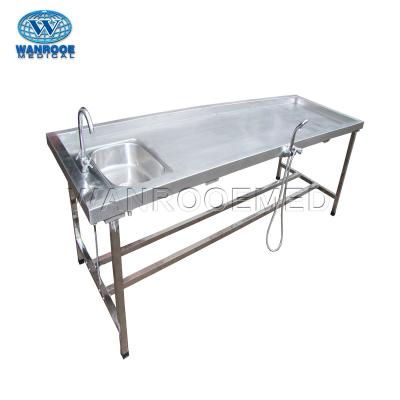 China American Style GA203 Hospital 304 Stainless Steel Morgue Embalming Washing Table For Funeral Use for sale