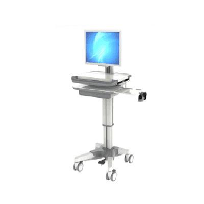 China ABS Contemporary Height Adjustment Hospital BWT-001N All-in-one Computer Workstation Cart for sale