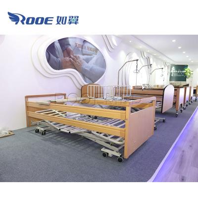 China BAE5094 Electric Wooden+metal Medical Hospital Patient Nursing Home Care Beds For Elder for sale