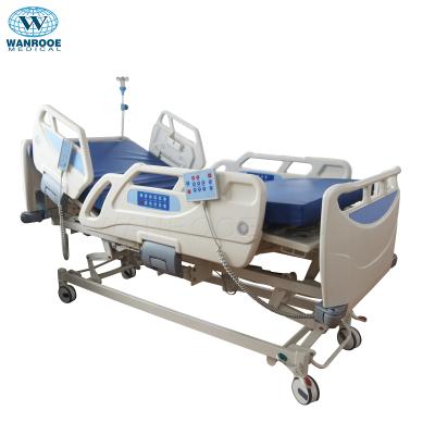 China Hospital Bed Medical Equipment ICU 5 Functions Nursing Electric Hospital Flat Bed Manufacturer for sale