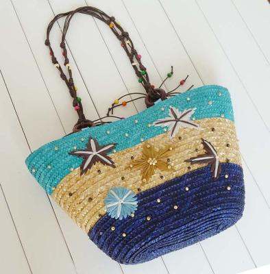 China Others Straw Bag Beach Bag Rattan Wholesale Hawaiian Women's Star Factory Color Bag for sale