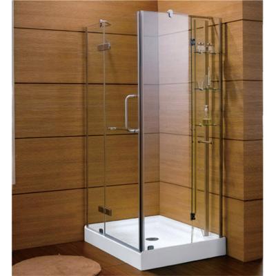 Chine Frameless Space Saving Tempered Glass Door Frameless Tempered Folding Shower Enclosure à vendre