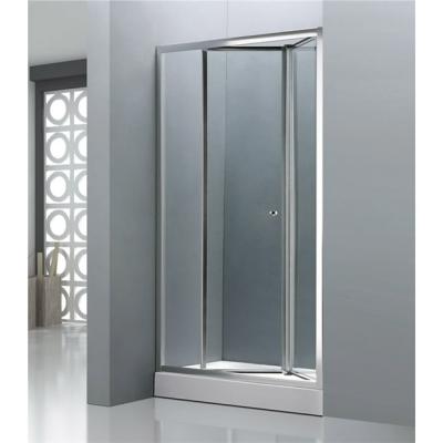 China With Frameless Frameless Folding Tempered Glass Shower Enclosure Shower Screen Door Single Sliding Glass Door Price zu verkaufen