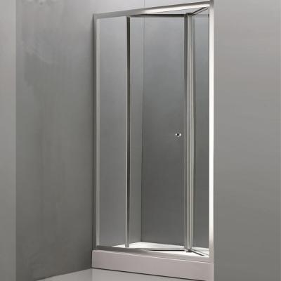 China With Frame Bathroom Bi Folding Door Temporary Glass Shower Doors for sale