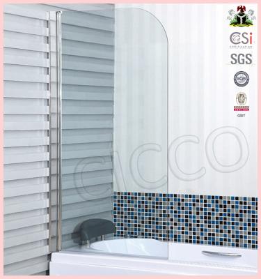 中国 Modern Swing Pivot Tub Door Frameless Shower Screen C6054 販売のため