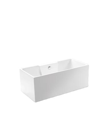 China Hot Selling Free Standing Mini Square Bathtub Standard Size Extra Deep Custom Size Free Standing Bathtub For Adult Te koop