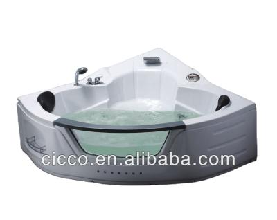 China Simple Double Skirt European Style Bathroom Used Whirlpool Massage Cheap Bathtub for sale