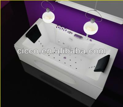 China Luxury Classic Modern Massage 2 People Surfing Bubble Square Massage Bathtub C5001 en venta