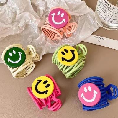 China Decoration 2023 New Arrivals Girl Cute Smiley High Ponytail Clip Fashion Hair Claw Clips Accessories for sale