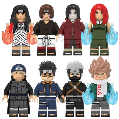 China Safety Rock Uchiha Kakashi Zetsu Yahiko Lee Japanese Anime Character Mini Action Model Figure Building Block Bricks Toy KDL807 for sale