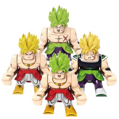 China Broli Goku Plastic Action Number Building Blocks Toys Safety ABS Educational Toy For Kids Gift KF6073 for sale