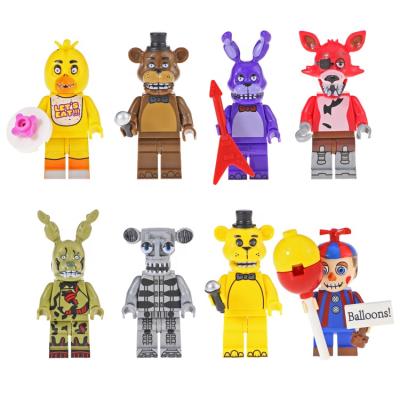 China Ballonboy Chica Bunny Foxey Spintraft Building Blocks Bricks KF6071 Figures New Five Frendy Of Movie Security Horror Nights for sale