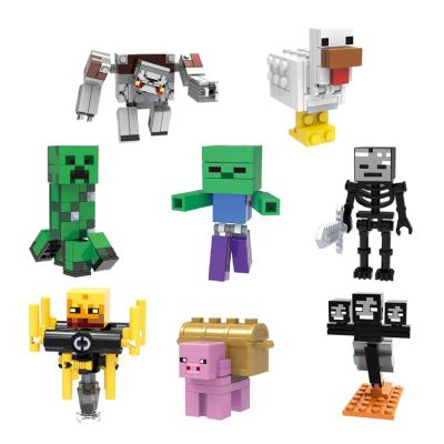 China X0294 Security Monster Skeleton Zombie Phantom My World ABS Building Block Miniature Bricks Figures For Kids Toys Gift for sale