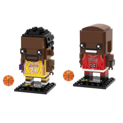 China Safety Basketball Player Kobe ABS Plastic Building Block Smart DIY Toy Boys Christmas Birthday Gift 9020 9021 for sale