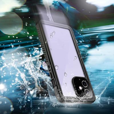 China Protector For Popular Underwater Waterproof Phone Tpu PC Back Covers Shockproof Phone Case For Iphone 12 11 Mini Pro Max for sale