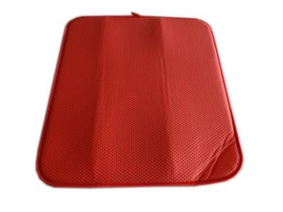 China Bright Red Reversible Dish Drying Cushions Dishing Drying Pads for sale