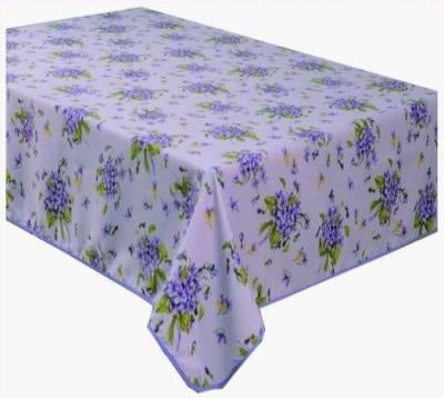 China Christmas Polyester Table Cloth Full Printed X-mas Table Cloth for sale