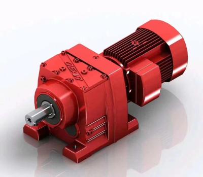 Κίνα Bevel Helical Geared Motor Speed Reductor With Shaft Red Power Transmission Parts προς πώληση