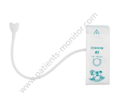 China NBP Cuff M1870B Size #3 Neonatal use 5.8 - 10.9cm Disposable Blood Pressure Cuff with Tube and Connector for sale