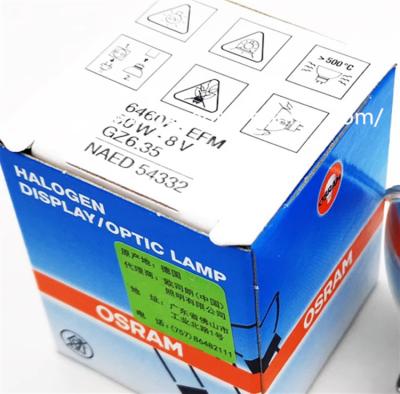 China OSRAM Halogen Lamp Cup Enzyme Reader Bulb MK3 EFM 64607 8V 50W Halogen Tungsten Cup Lamp for sale