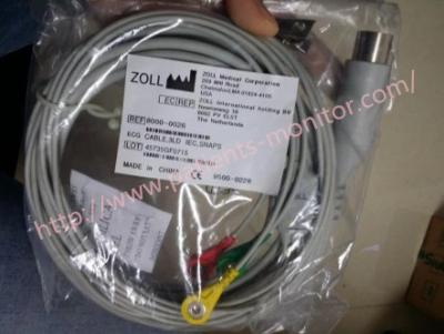 Κίνα PN 8000-0026 Zoll 3 υπομονετικό καλώδιο 12Ft μέρος 20517621019 μολύβδου ECG ανταλλακτικών ιατρικών συσκευών προς πώληση