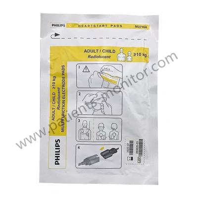 China La desfibrilación multifuncional Radiolucent del electrodo de Heartstart rellena los electrodos para el niño adulto M3716A 989803107811 en venta