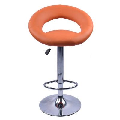 China Modern Adjustable Swivel Modern American Design New Product PU Leather Round Low Bar Stool for sale