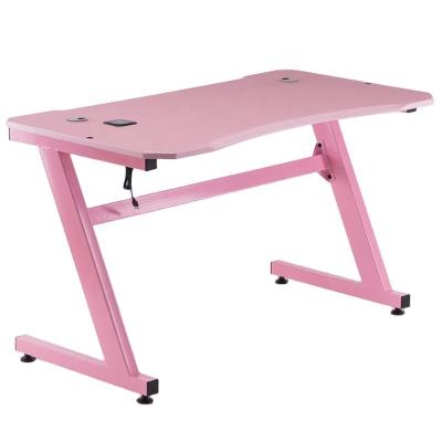 China KD Desktop Game Easy Assemble Comfortable Simple Universal Pink Computer PC Game Table for sale