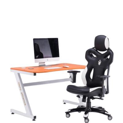 China KD Z shape PC gaming table computer desk for gamer in office/home for sale