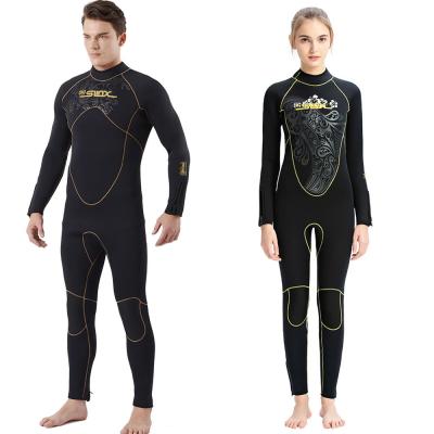 China 5 Mm Neoprene Wetsuit Unisex Anti-UV Full Wetsuit Diving Ultra Stretch Back Zipper For Swimming Surfing Snorkeling Scuba Diving for sale