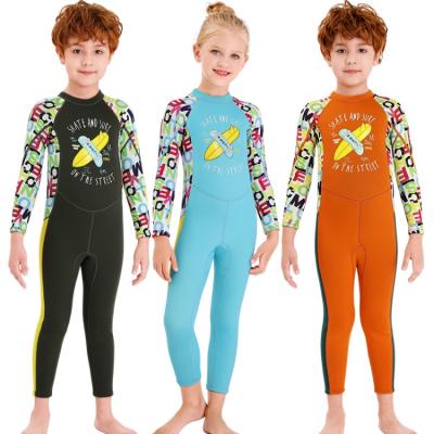 China Hot Selling 2.5MM Zipper Anti-UV Back Unisex UV50 Protection Full Body Kids Wetsuit Wetsuit Diving Suit Swimwear for sale