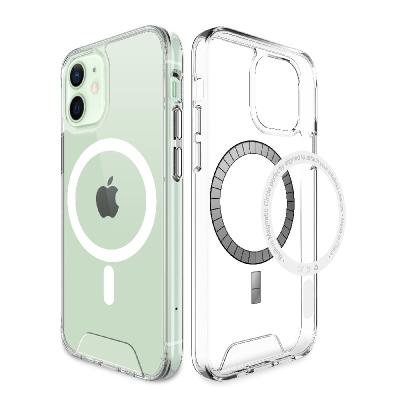 China Waterproof For Apple iPhone 13 Magnetic Crystal Clear Phone Case For iPhone 12 Pro Mini tpu Back Cover 13 PC Max Magnetic Ring for sale