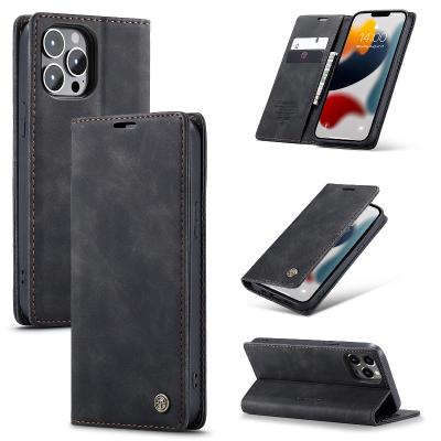 China New Arrival Shockproof Leather Phone Case For iPhone 13 Book Flip Wallet Phone Case Cover With Card Slots Holders For iphone 12 14 for sale