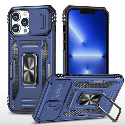 China High Protective Mobile Phone Case For iPhone 14 13 Back Cover Hybrid Kickstand Shockproof Case For iPhone 11 12 for sale