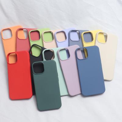 China 2022 New Multi Color Shockproof Custom Luxury Logo Soft TPU Silicone Cover Cell Phone Case For Apple iPhone 14 13 pro 14 plus max for sale