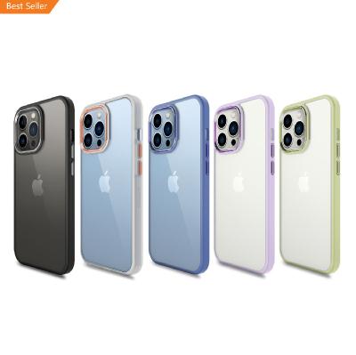 China New Design Waterproof Patent Waterproof Matt TPU Alloy Clear Clear Aluminum Shockproof Case For iPhone 14 13 pro Max Case for sale