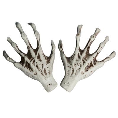 China Halloween Plastic Skeleton Hand Haunted House Bar Room Escape Horror Decoration Props Ghost Hand Witch Hand for sale