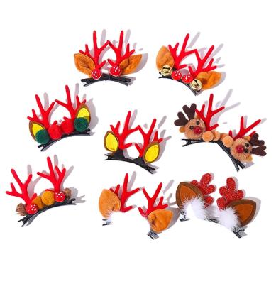 China Cute deer knocks children's Christmas hair ball hairpin hair accessories GL-73 for sale