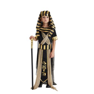 China Best Of Sets Selling Little Boy Ozmandis Cosplay Costume Stage Performance Halloween Masquerade Egyptian Prince Cosplay Clothing for sale