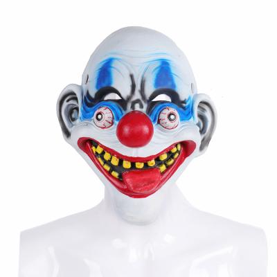 China PU Foam Halloween Carnival 3D Large PU Tongue Clown Party Mask Three-dimensional Funny Foam Horror for sale