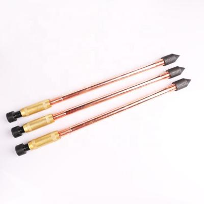 China Ground System 8*1500mm-0.125mm Copper Earth Rod Copper Clad Steel Ground Rod for sale