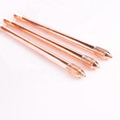 China Hot Selling Ground System Copper Bonded Clad Steel Earth Rod Of Lightning Protection for sale